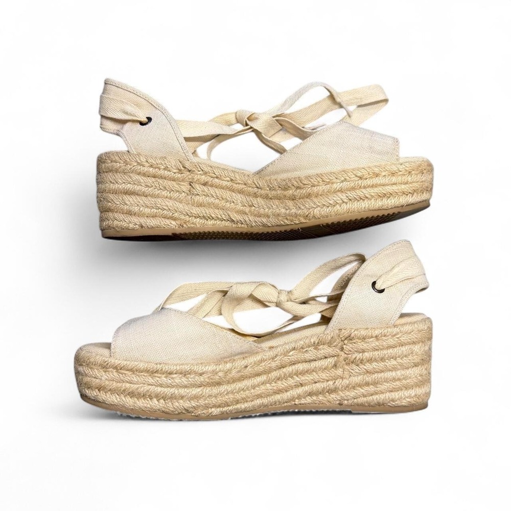 Womens Soludos platform wedge espadrilles shoes size 7.5 - Picture 3 of 8